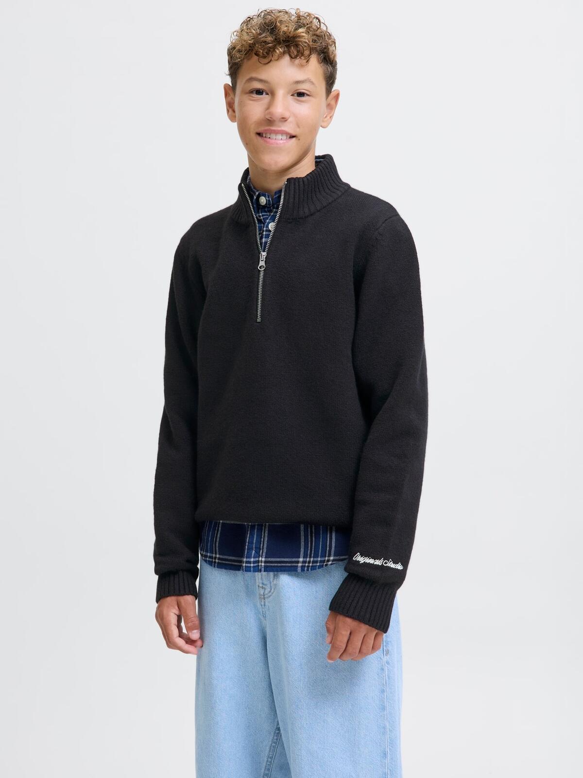 Jack&Jones Junior Kazak Erkek Çocuk 12283370 Siyah