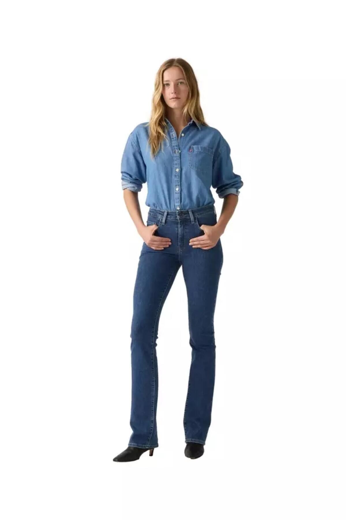 Levis Pantolon High Rise Bootcut 18759-0234 Orta İndigo