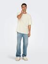Only&Sons Tişört 22030505 Krem