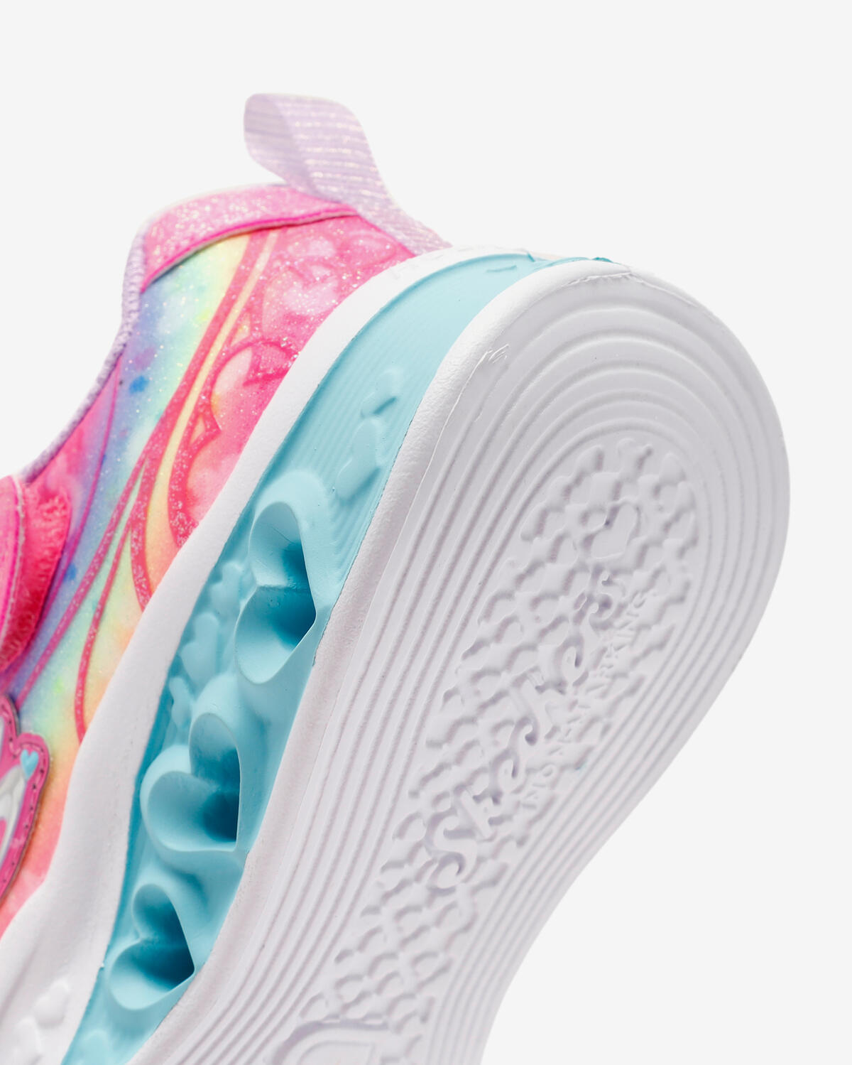 Skechers Flutter Heart Lights-Groovy Swirl Tqhp 303253 Pembe