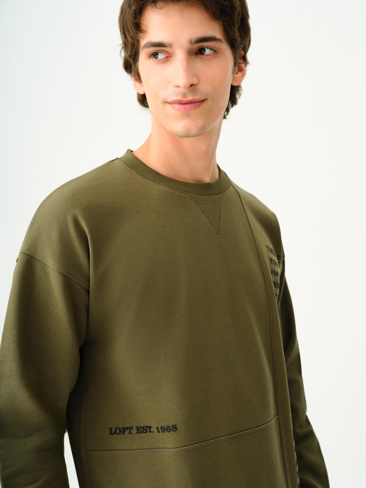 Loft Sweatshirt LF2037382 Koyu Haki