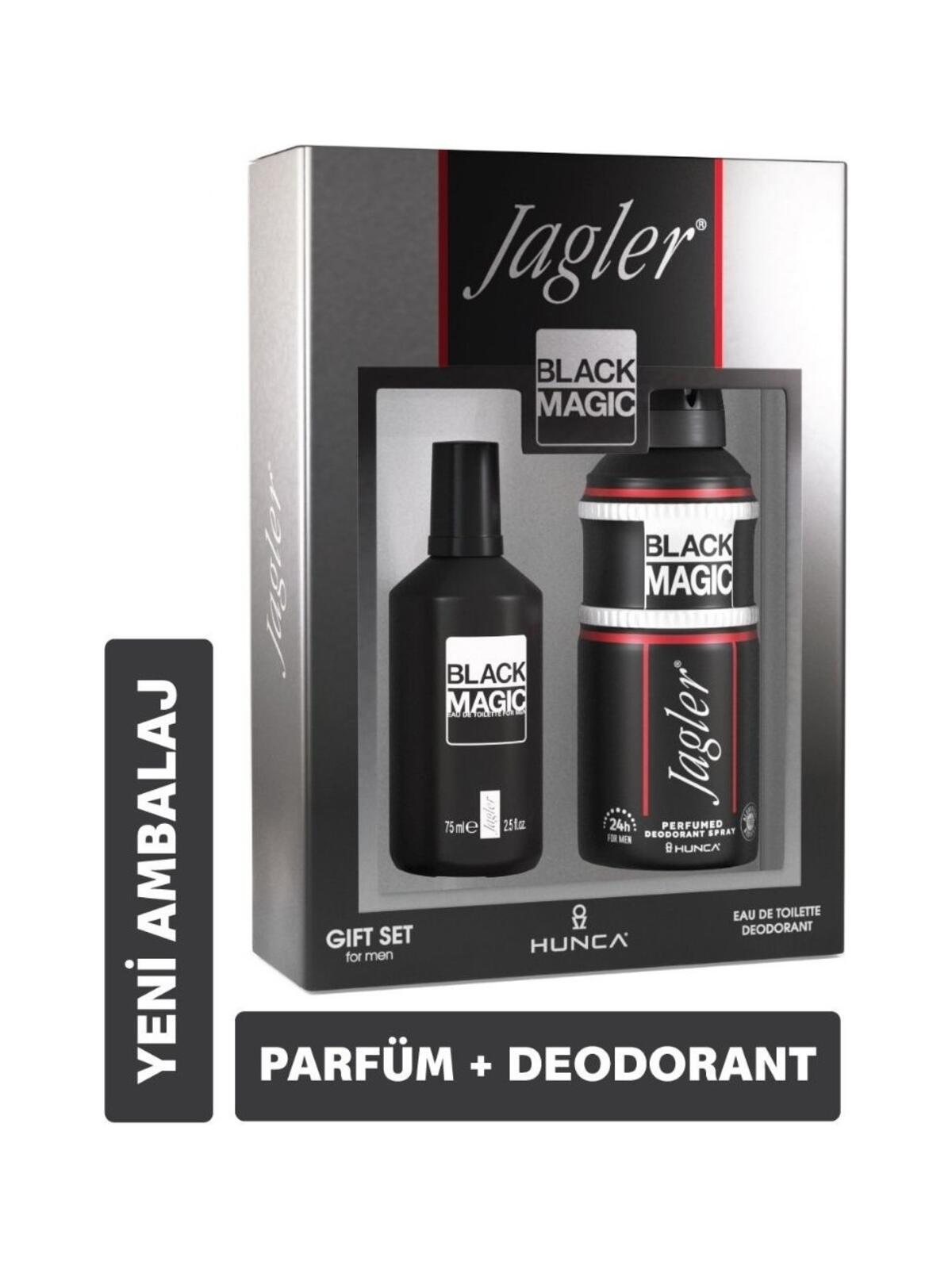 Jagler Erkek Parfüm Seti Black 75Ml Edt+150Ml Deo