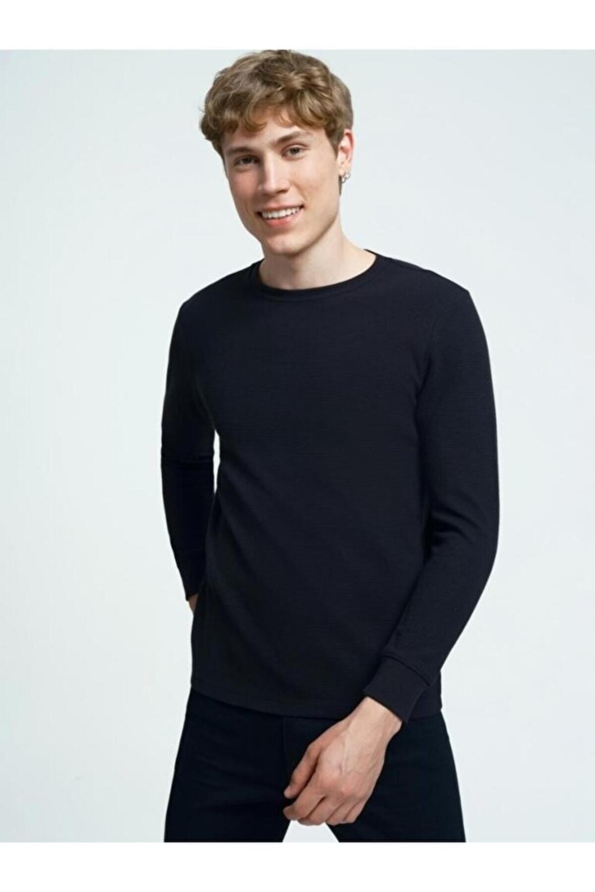 Loft Tişört Uzun Kol LF2034194 Siyah