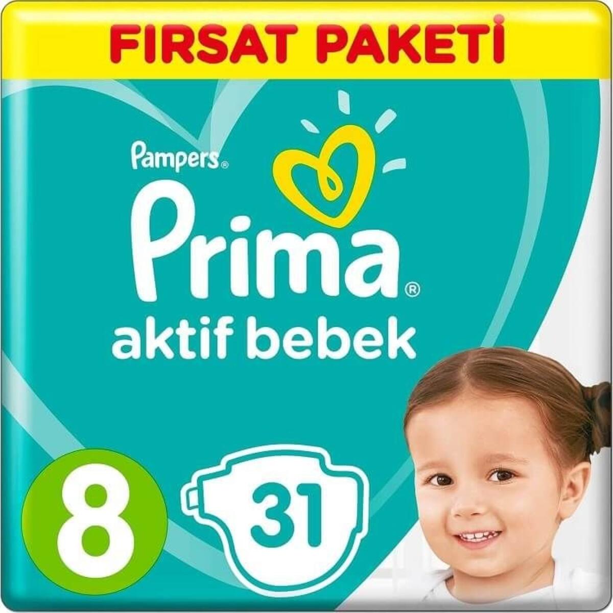 Prima Bez Aktif Bebek Fırsat Paketi 8 Beden 31Li