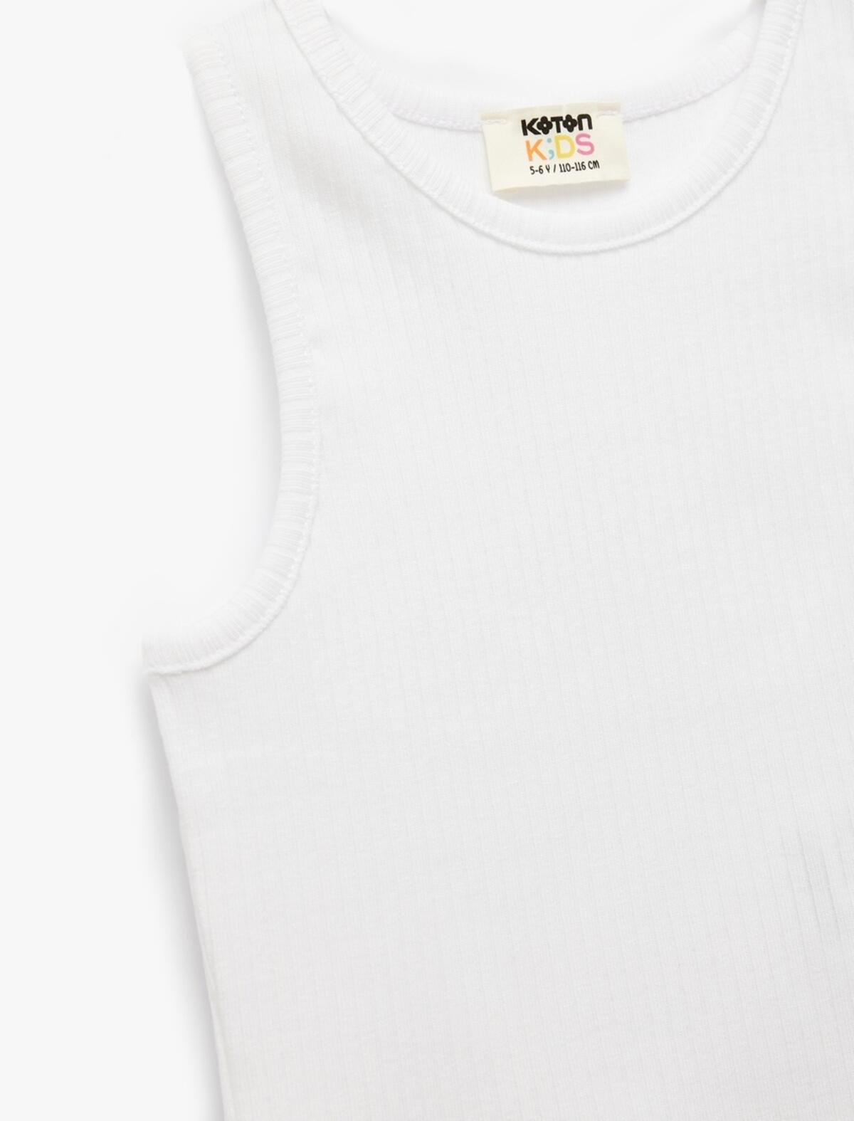 Koton Crop Atlet Kız Çocuk 5SKG30029AK Beyaz