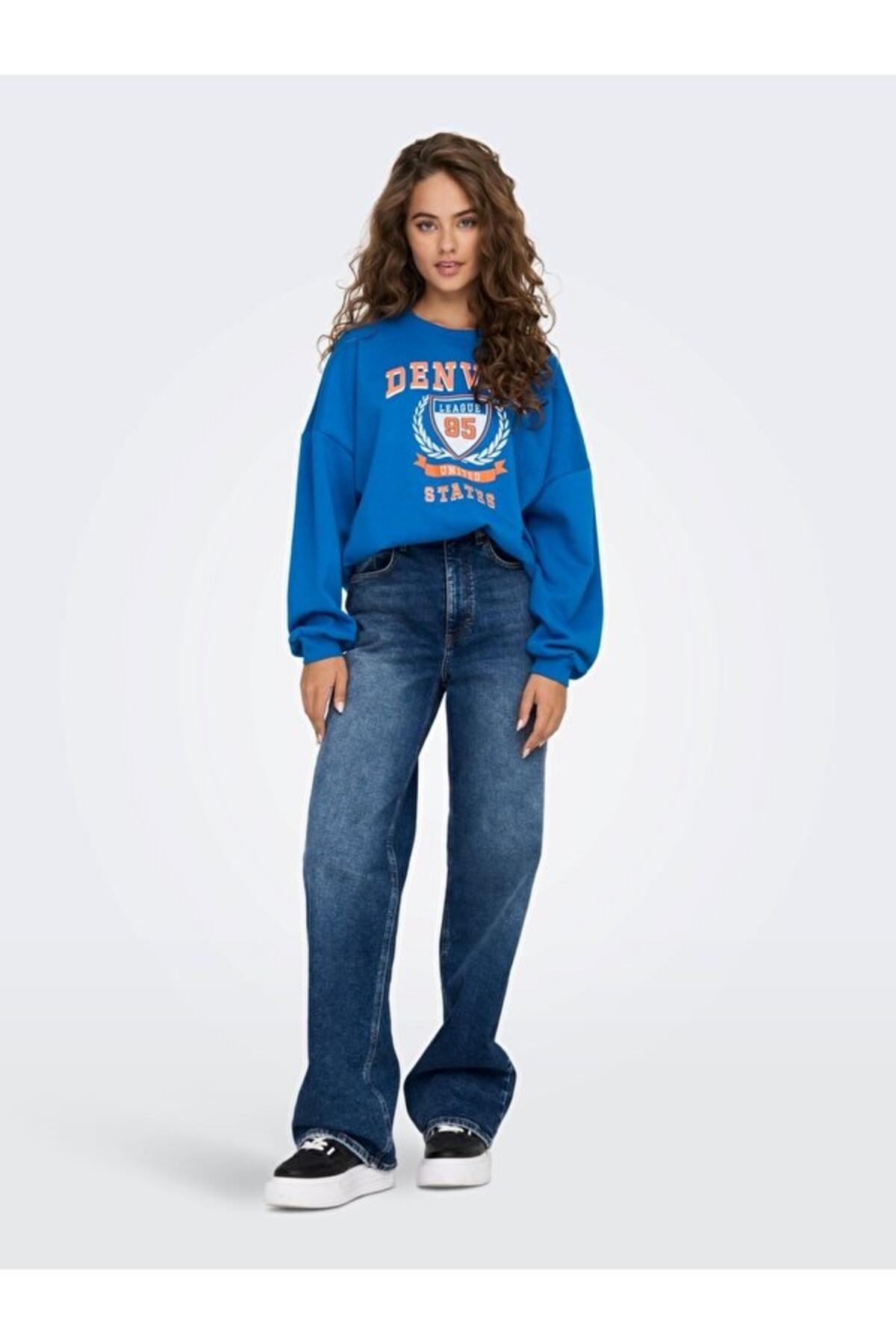 Only Sweatshirt 15280180 Mavi