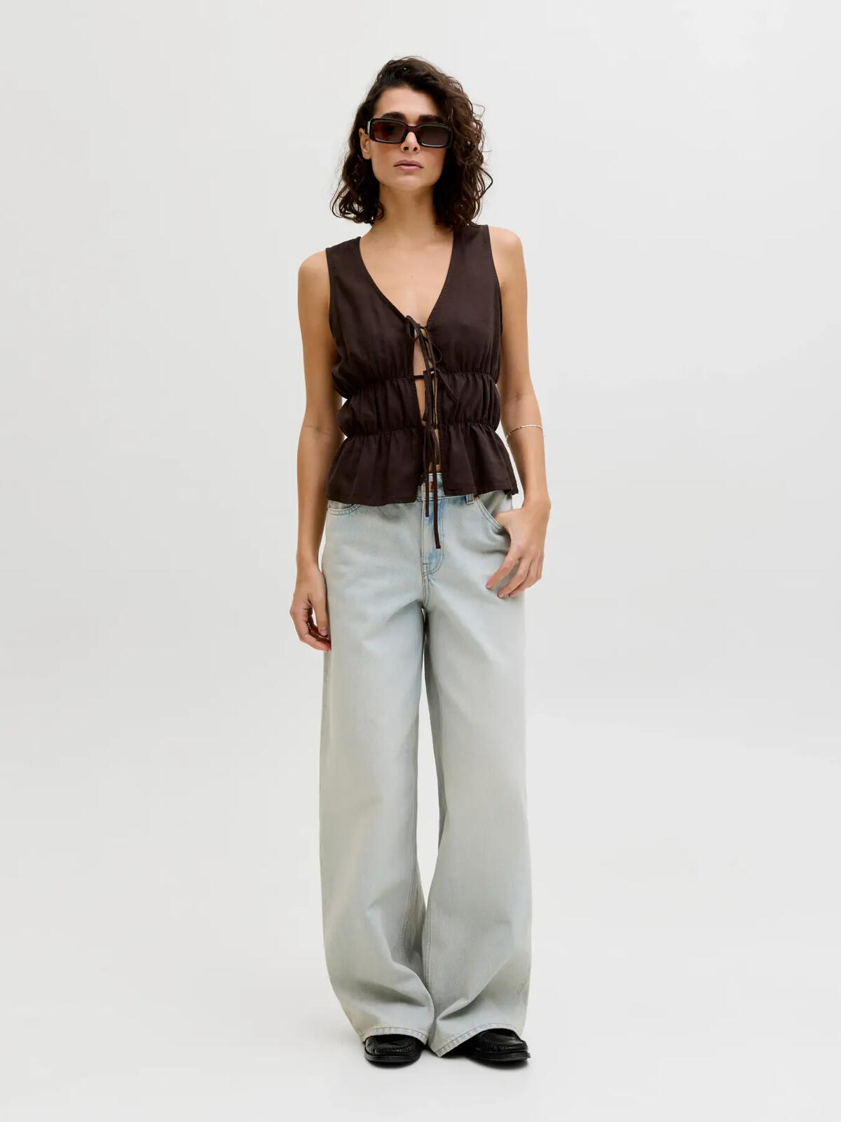 Jjxx Kadın Bluz 12287713 Kahve