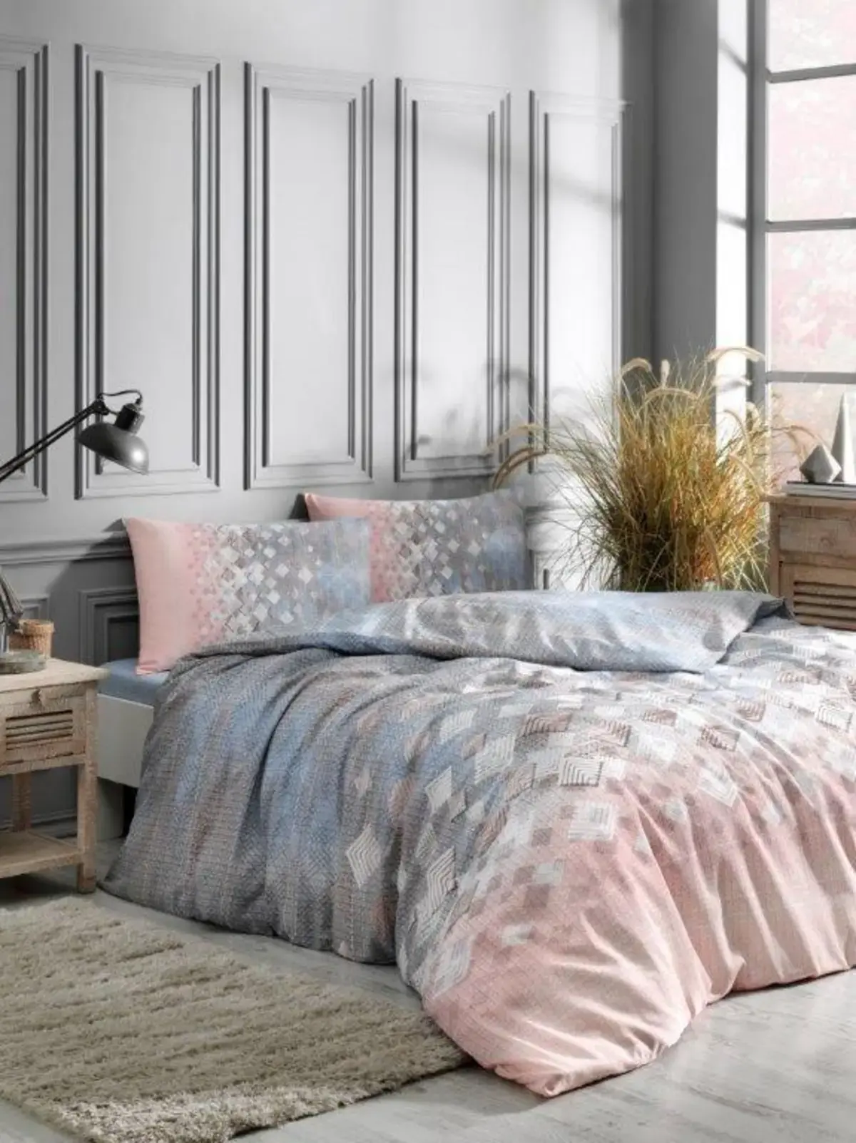 Moda Letto Nevresim Takımı Tek Kişilik Ranforce Vision Pedra Pembe