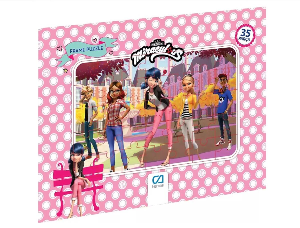 Ca Games Frame Puzzle 35 Parça Miraculous CAFRM5020-5021