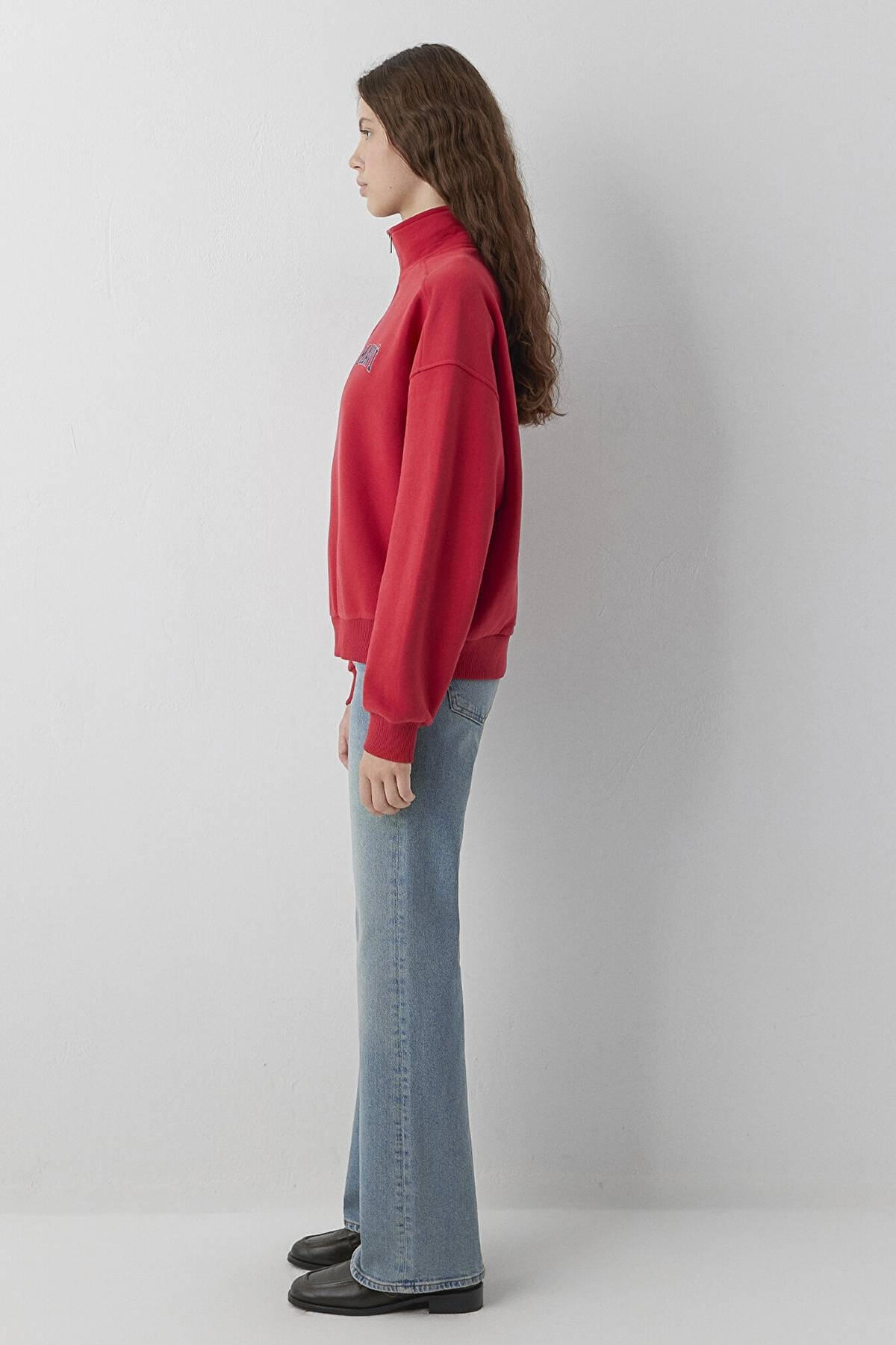 Mavi Kadın Sweatshirt M1S10373-88631 Kırmızı