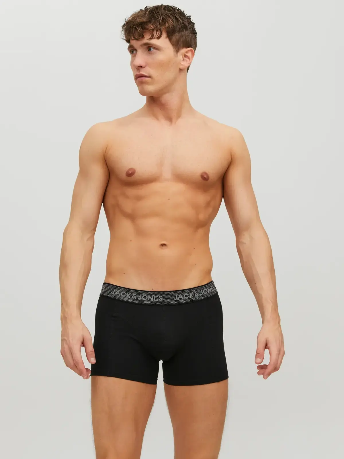 Jack&Jones Erkek Boxer 3Lü 12127816 Siyah