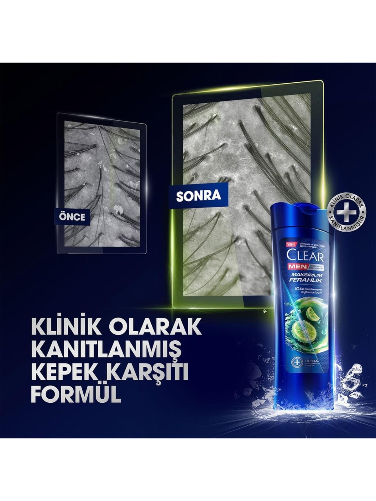 Clear Men Şampuan Maksimum Ferahlık 350Ml