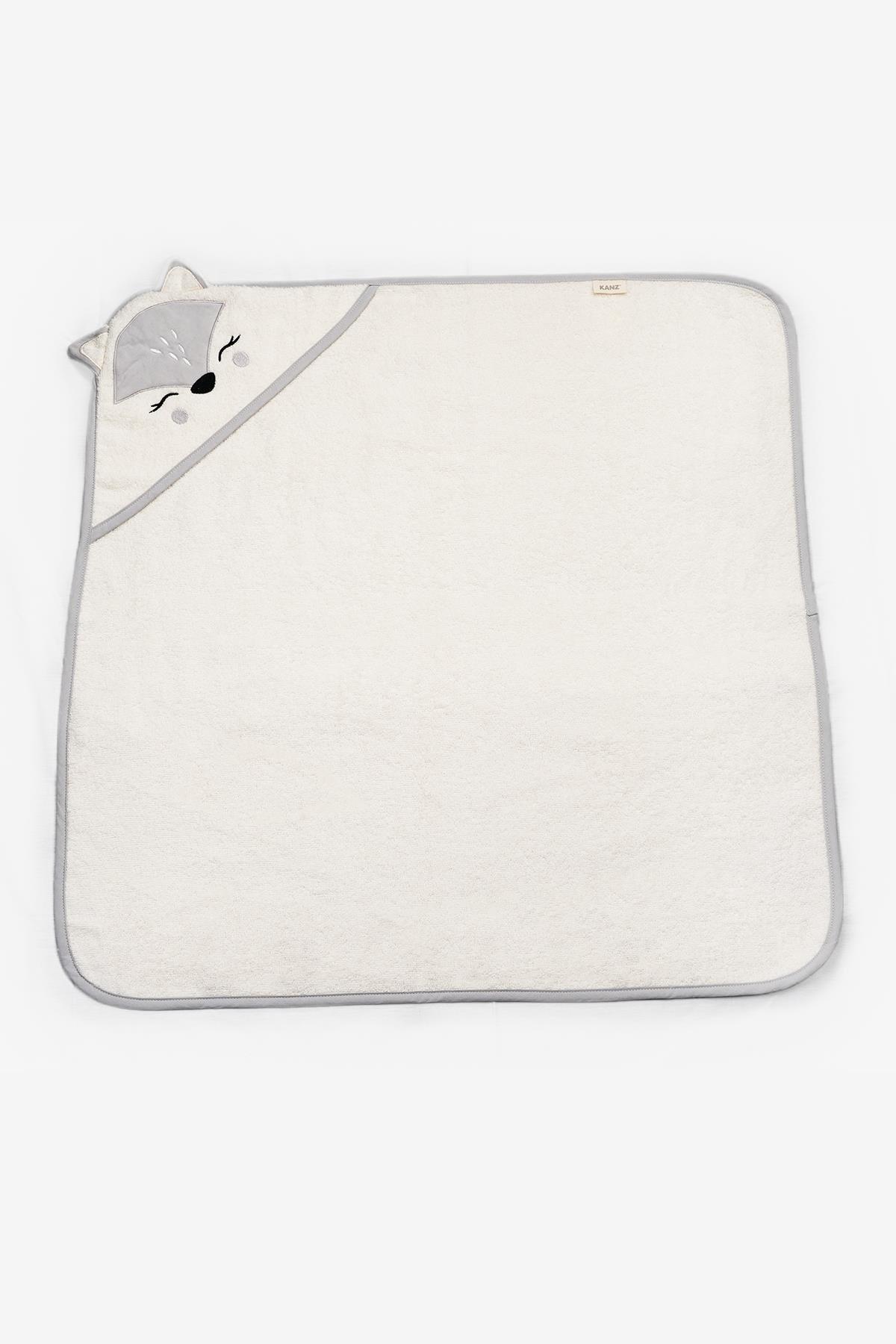 Kanz Havlu Kundak Silgi Nakışlı (Knz-037) Fox Gri