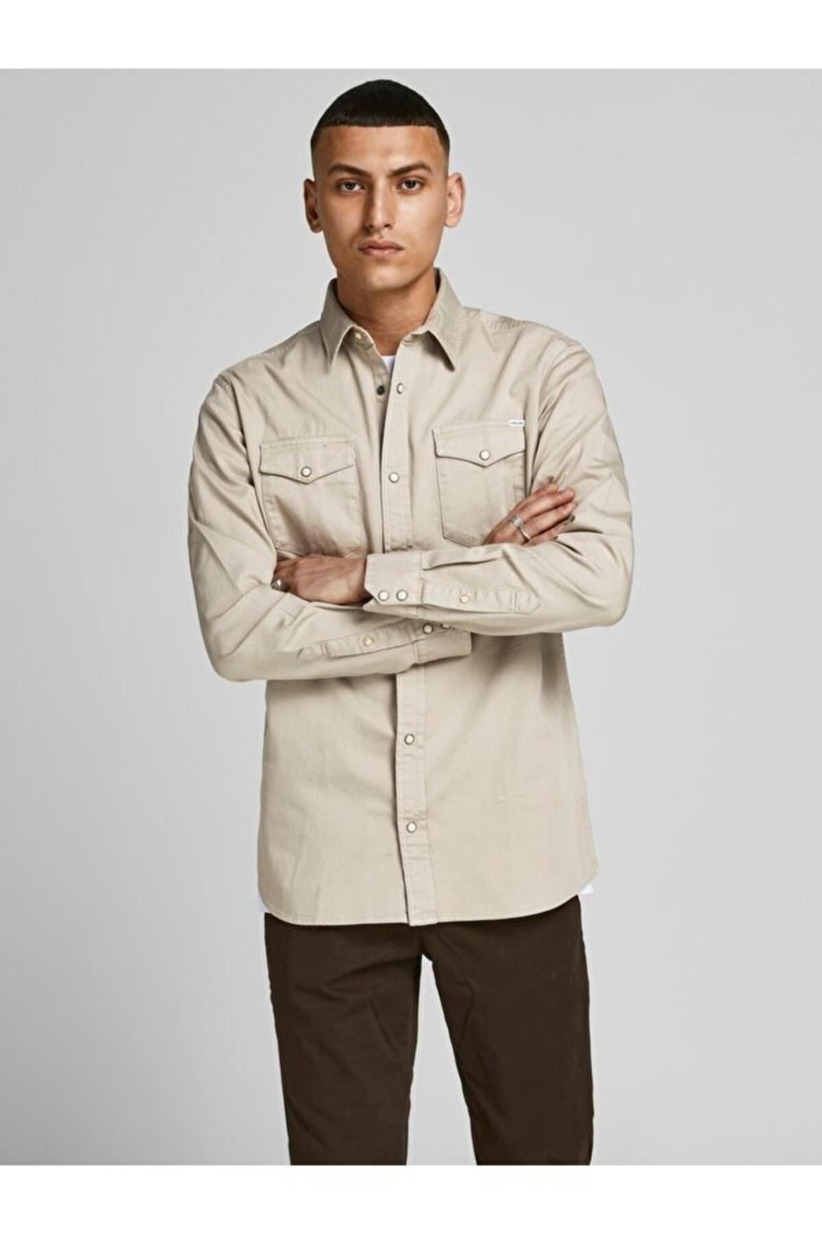 Jack&Jones Gömlek 12138115 Bej