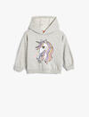 Koton Sweatshirt Kız Bebek 5WMG10113AK Gri