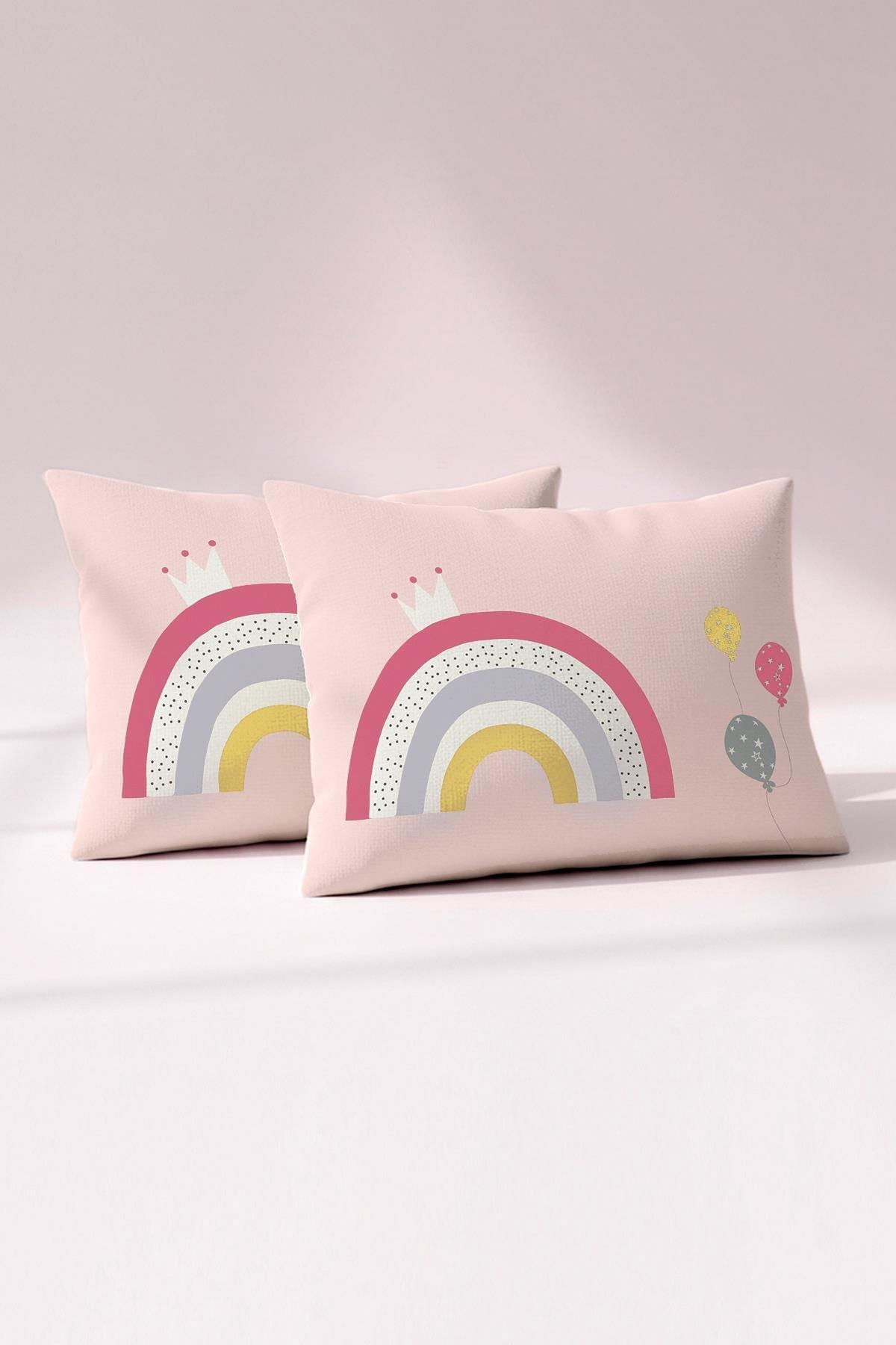 Kanz Yastık Kılıfı Ranforce 2Li (Knz-005) BRainbow