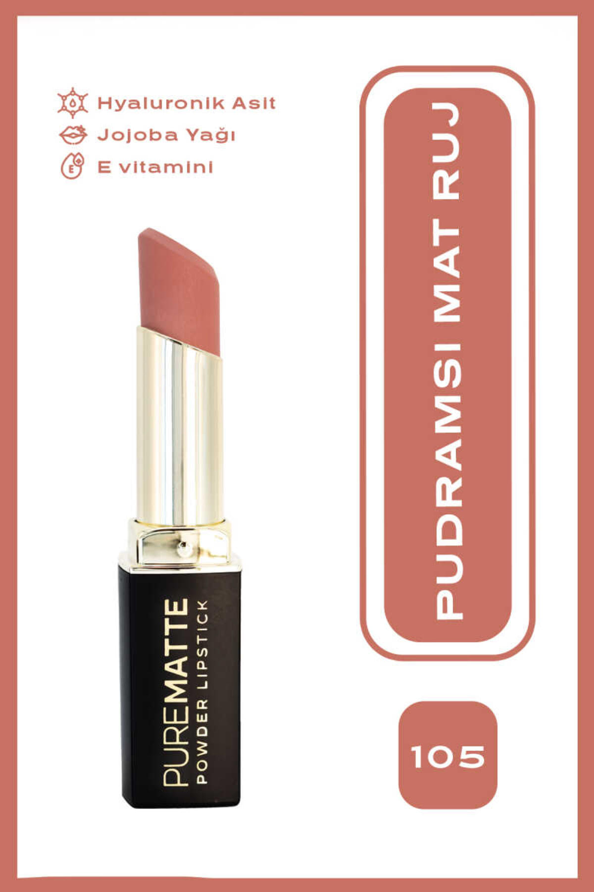 Golden Rose Lipstick Powder Pure Matte No:105