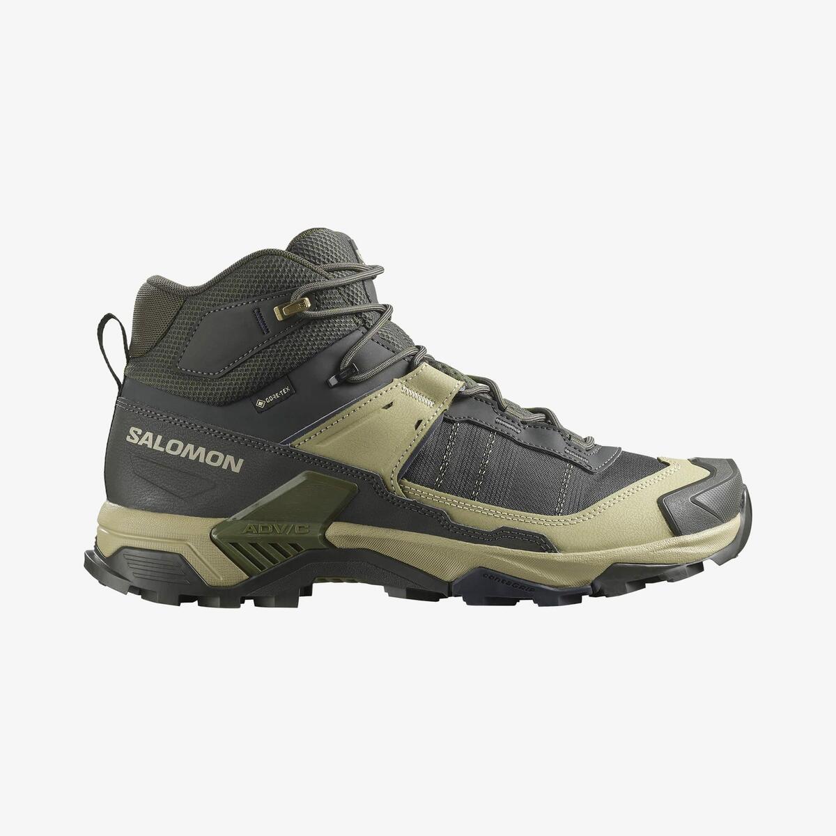 Salomon X Ultra 5 Mid Gore-Tex L47754300 Antrasit/Yeşil/Bej