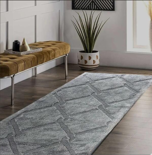 Livdora Halı 80*150 Dikili Gri(Dy)