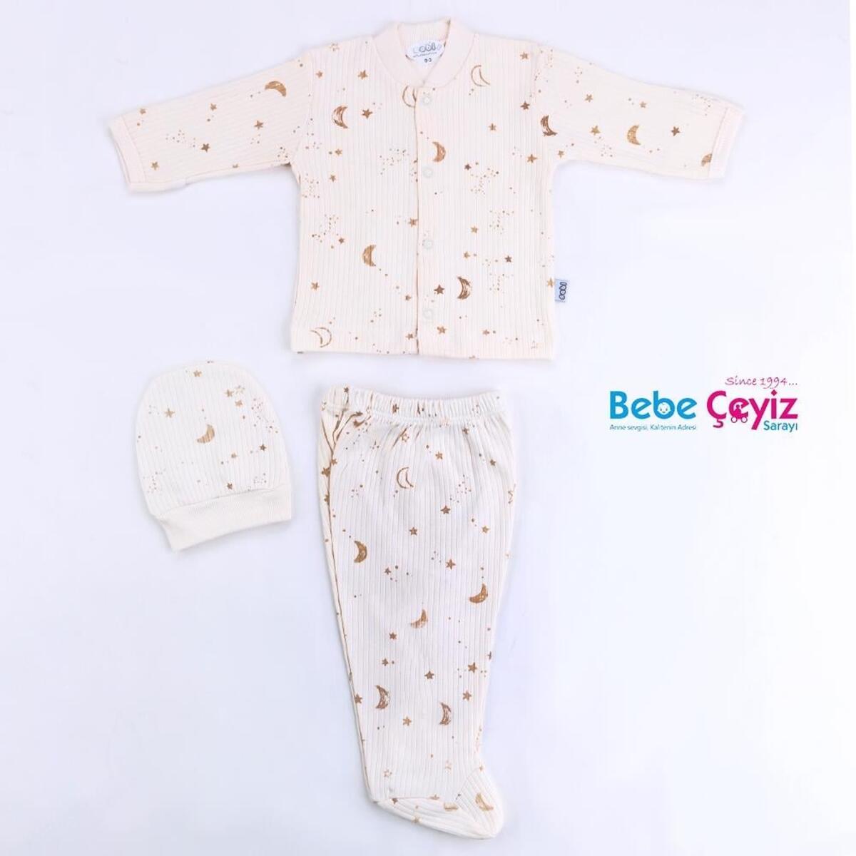 Sebi Pijama Takım 0-3 Ay Yıldız 9141