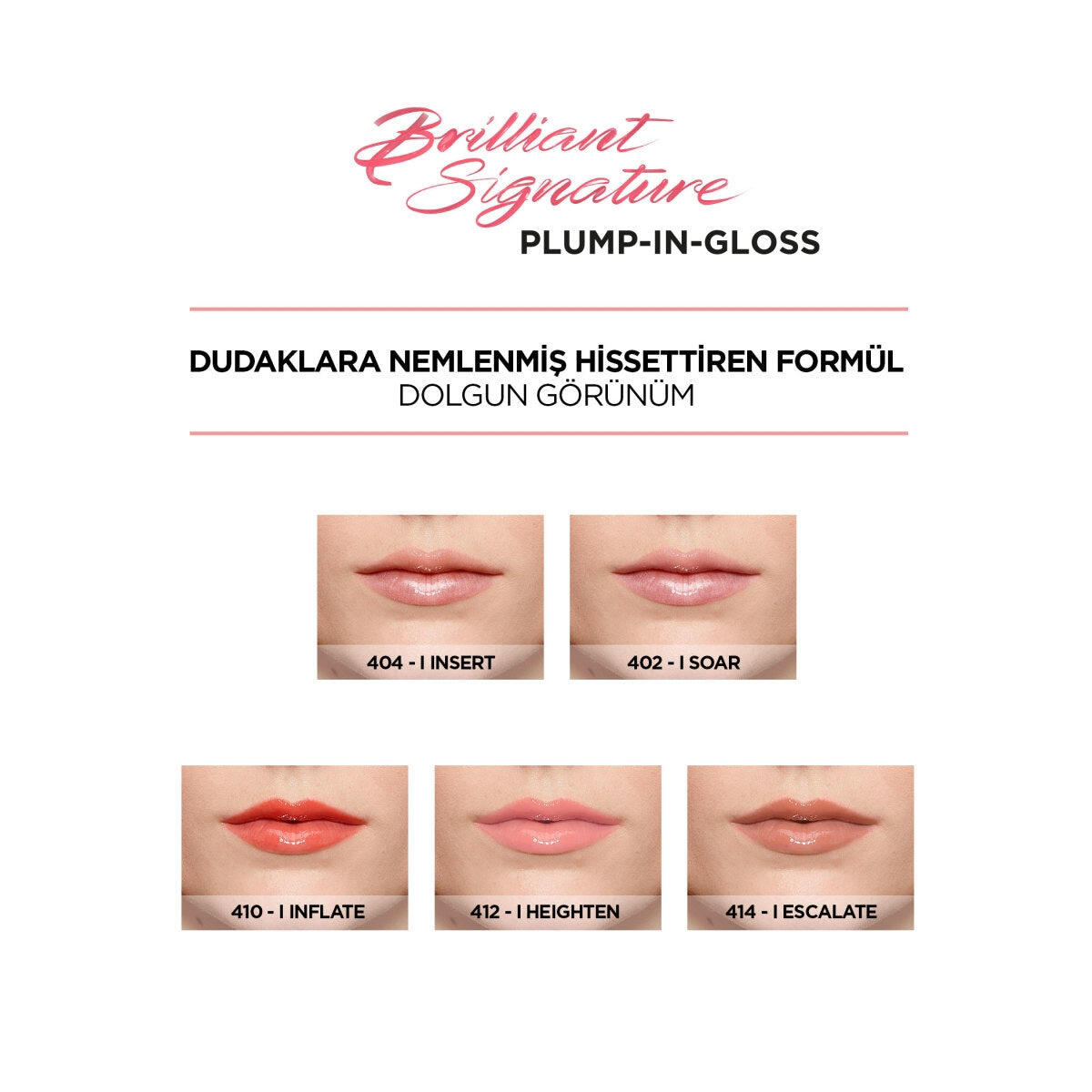 Loreal Paris Dudak Parlatıcısı Brilliant Signature Plump 412
