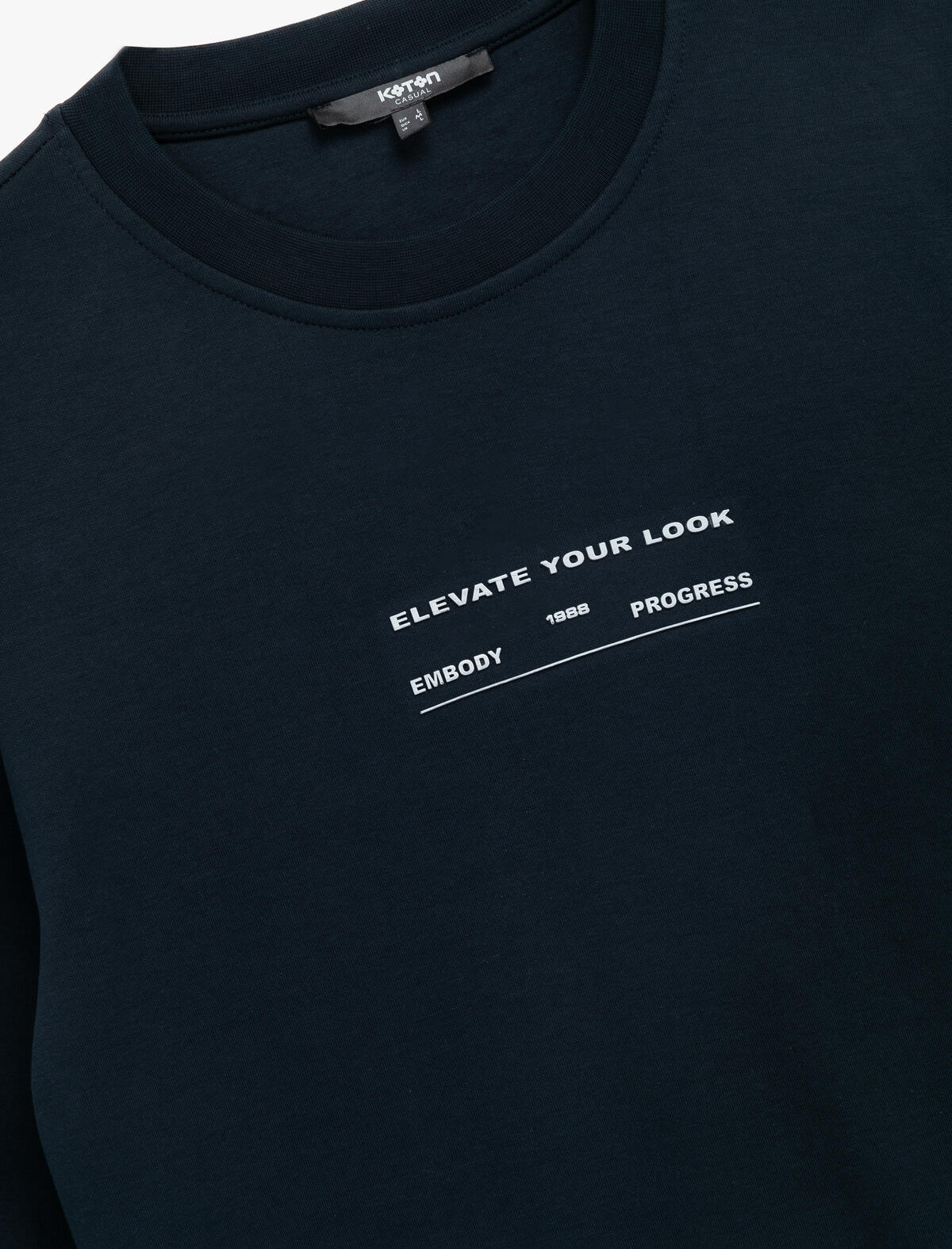 Koton Sweatshirt 6WAM70038MK Lacivert Koton Sweatshirt 6WAM70038MK Lacivert