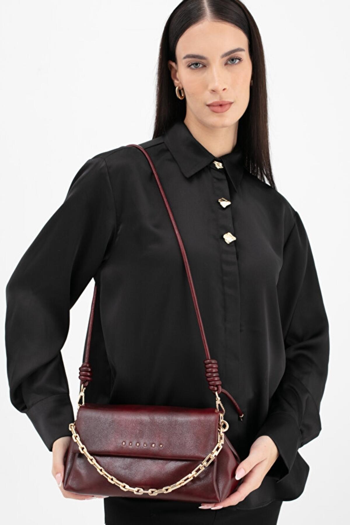 Sisley Kadın Kol Çantası SLY_234 Bordo Sisley Kadın Kol Çantası SLY_234 Bordo