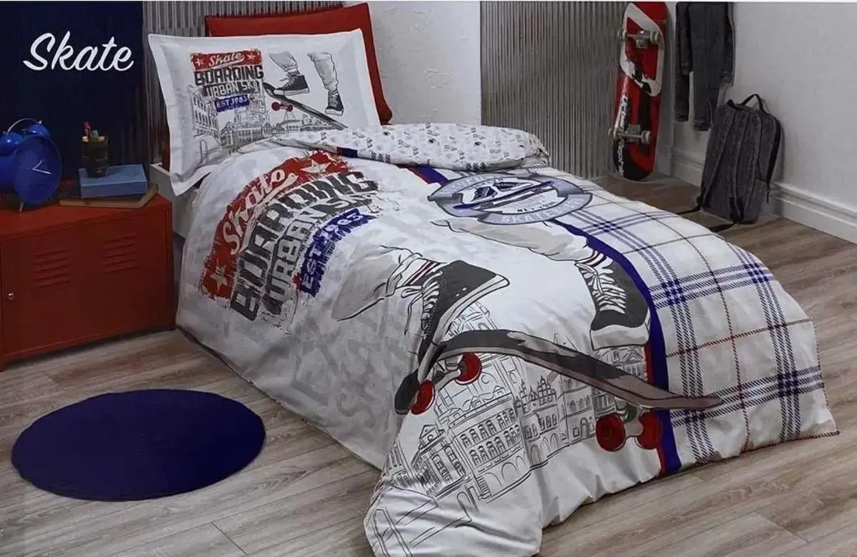 Özdilek Nevresim Takımı Tek Kişilik Ranforce Skate Bej