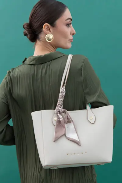 Sisley Kadın Kol Çantası SLY_165 Beyaz