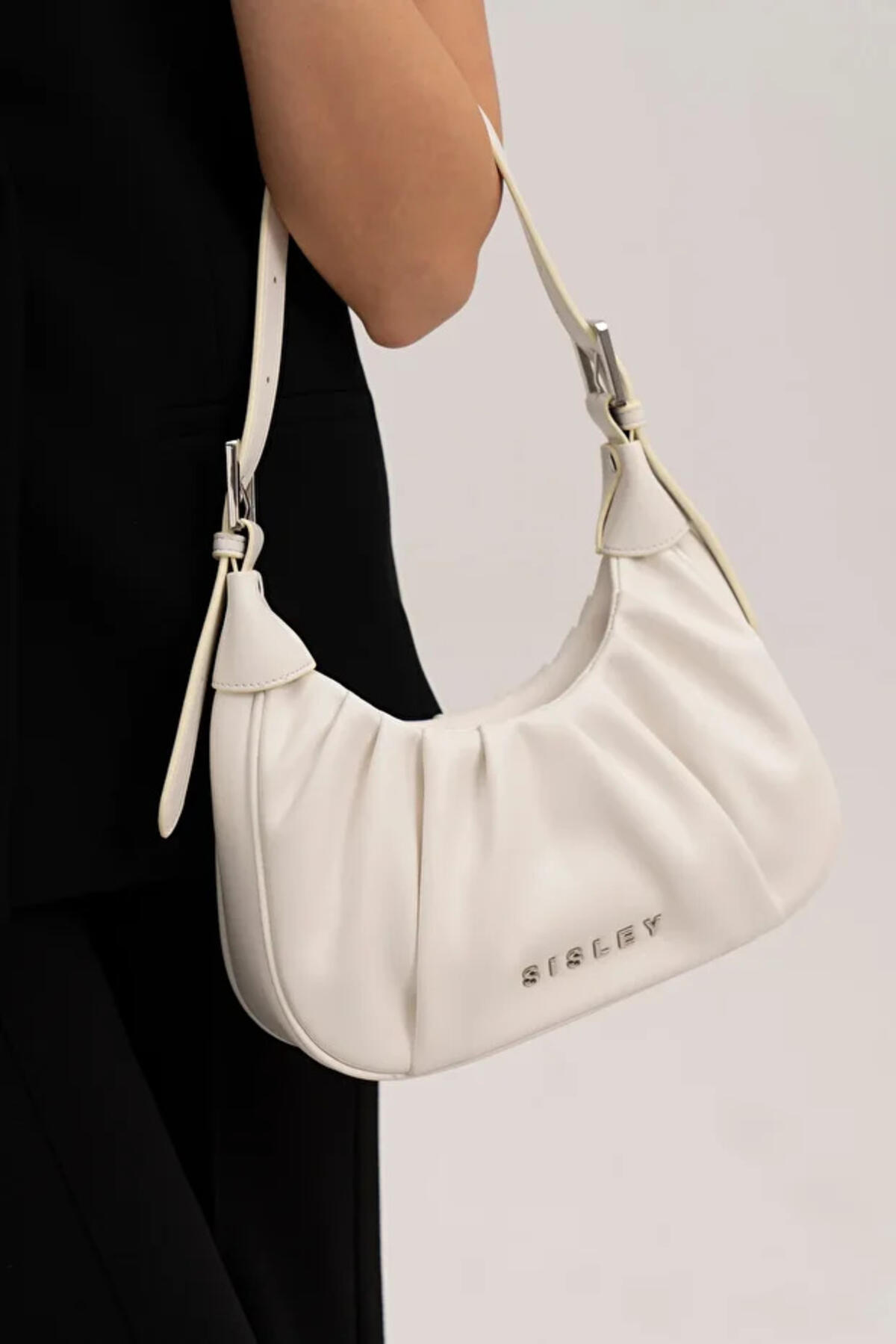 Sisley Kadın Kol Çantası SLY_098 Beyaz
