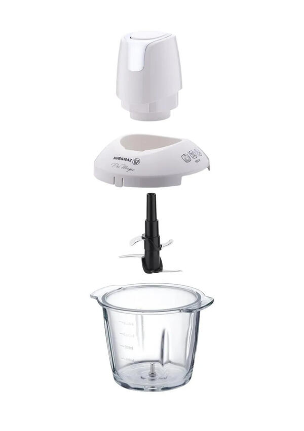 Korkmaz Doğrayıcı Cam Pro Magic A460-08 Vaniya/Krom