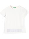 Benetton Tişört Kız Çocuk BNT-G21286 Beyaz