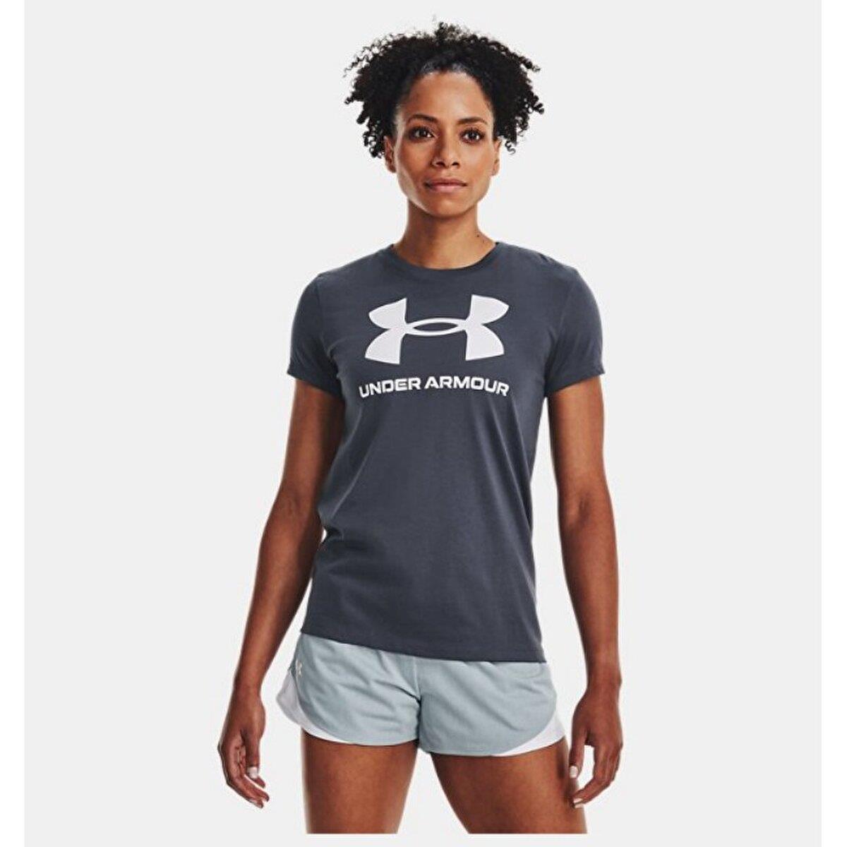 Under Armour Sportstyle Logo Ss 1356305-044 Antrasit Xl
