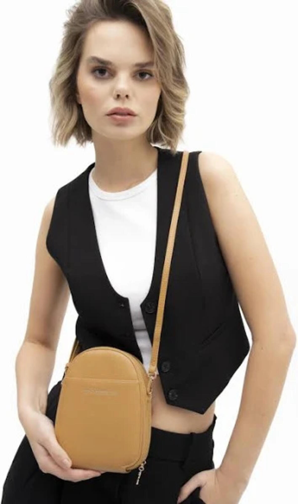 United Colors Of Benetton Kadın Çapraz Çanta BNT_1238 Camel