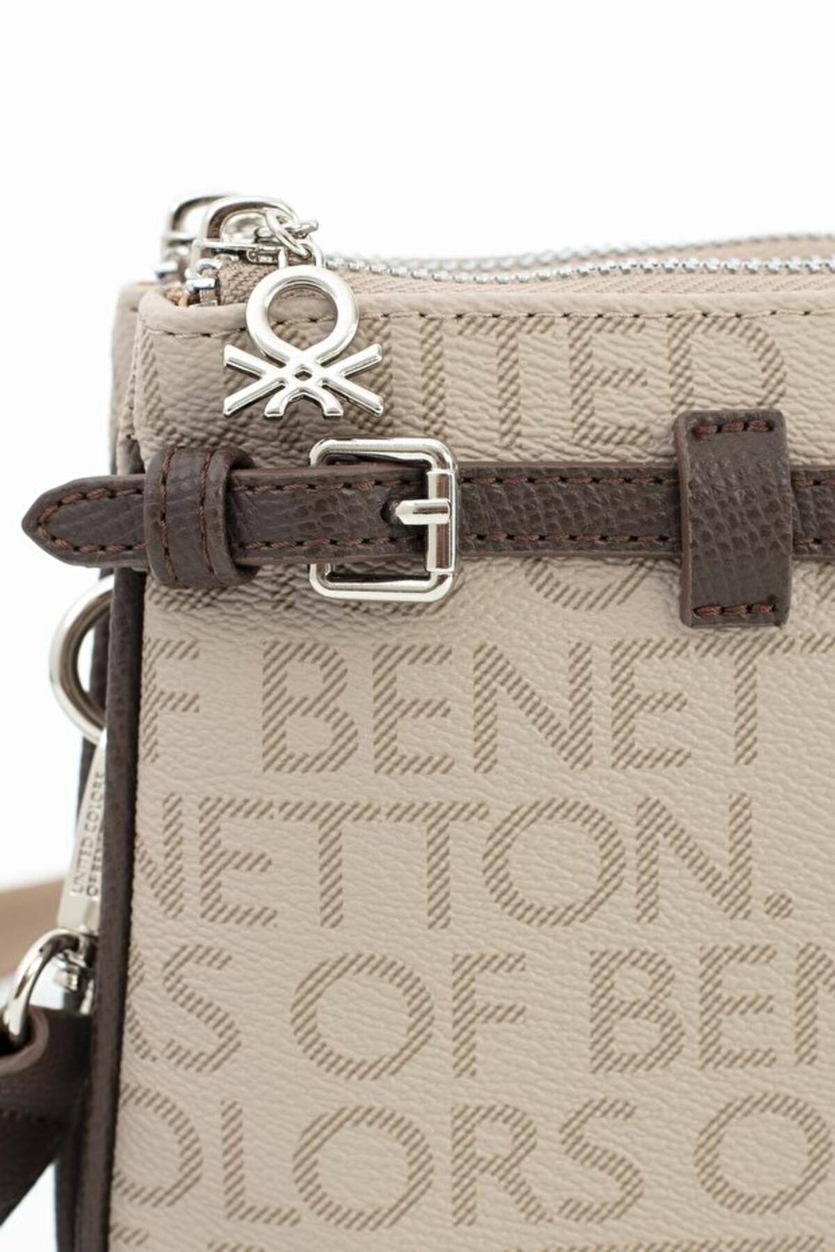 United Colors Of Benetton Kadın Kol Çantası BNT_1681 Taş-Kahve United Colors Of Benetton Kadın Kol Çantası BNT_1681 Taş-Kahve