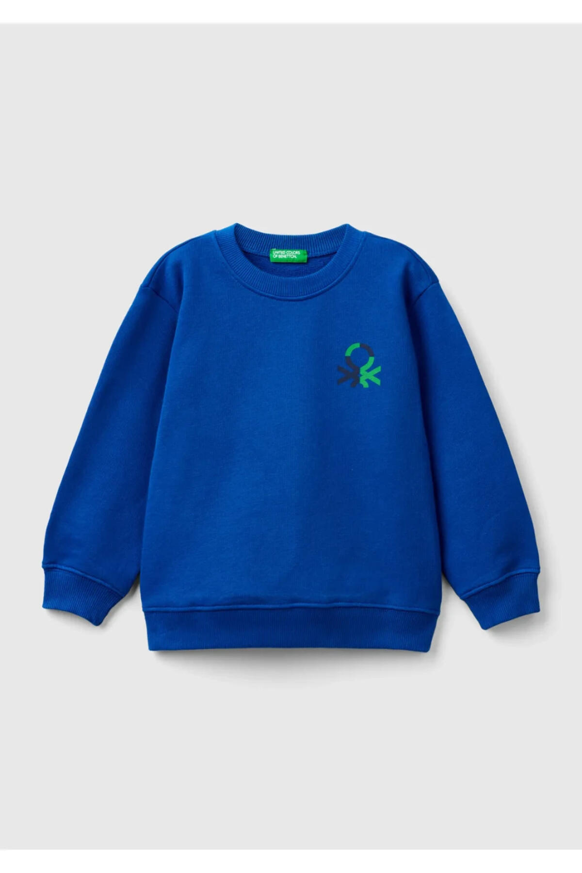 Benetton Sweatshirt Erkek Bebek 3J70G10F0 Mavi
