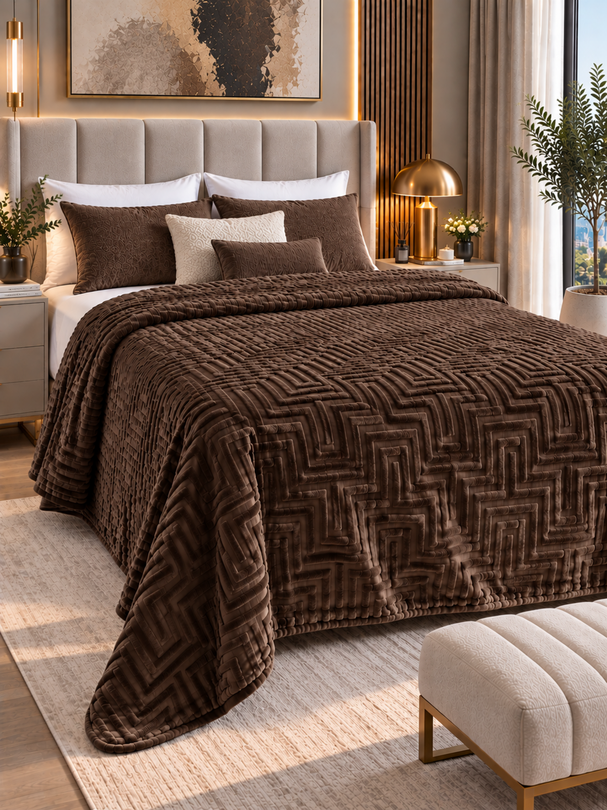 Livdora Battaniye Tk Embos Kutulu Nova Light Brown