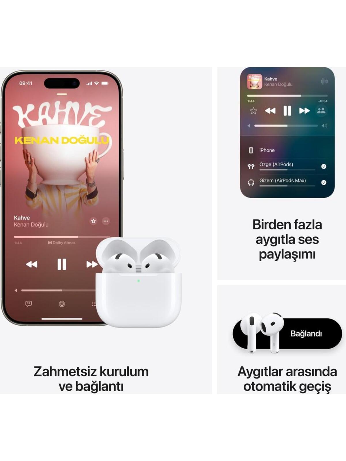 Apple Airpods 4.Nesil ve Şarj Kutusu MXP63TU/A