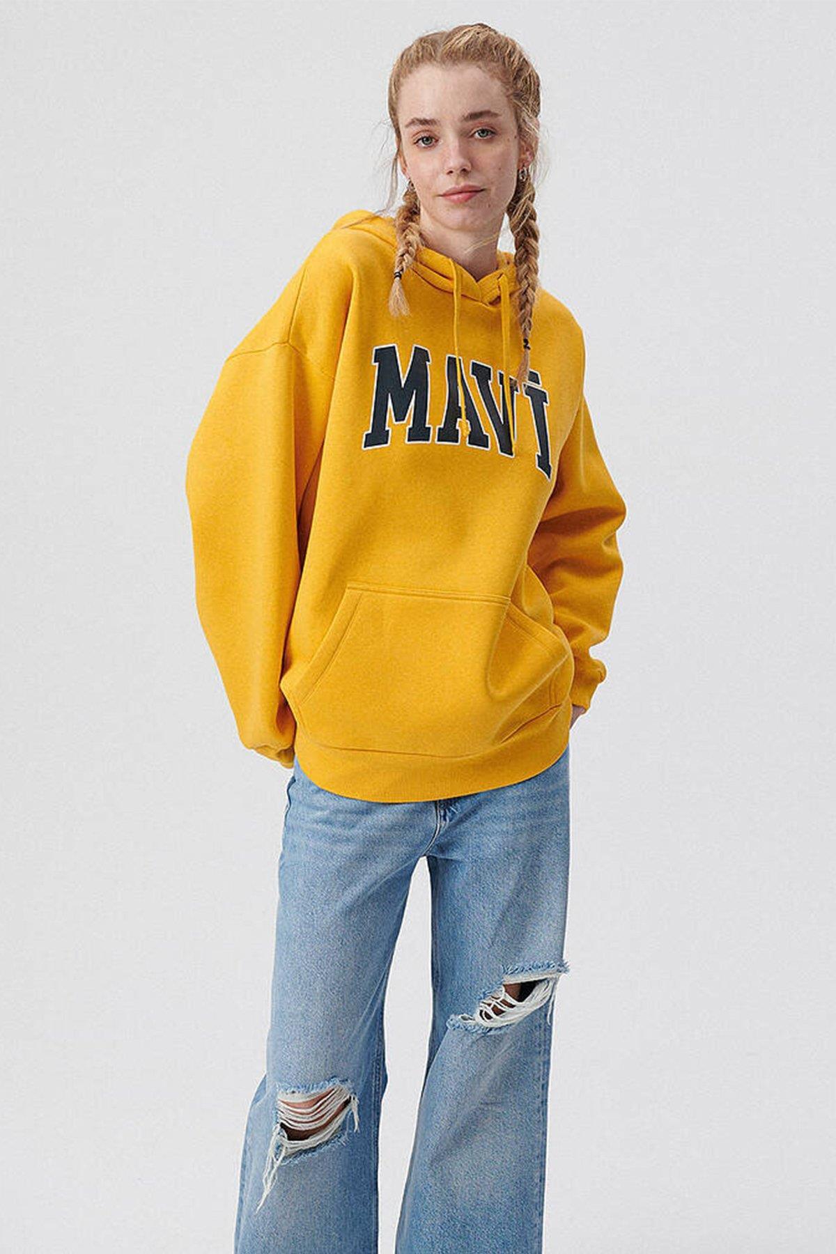 Mavi Sweatshirt M1600361-71340 Koyu Sarı