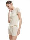 Koton Pijama Takımı 5SLK40073MK Bej