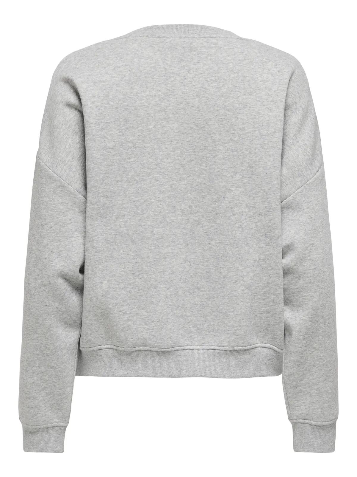 Only Sweatshirt 15254183 Açık Gri Melanj