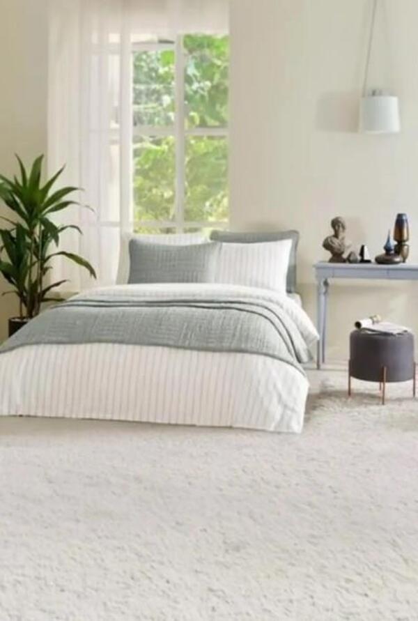 Özdilek Gelin Seti Yatak Örtülü Lıne Haki