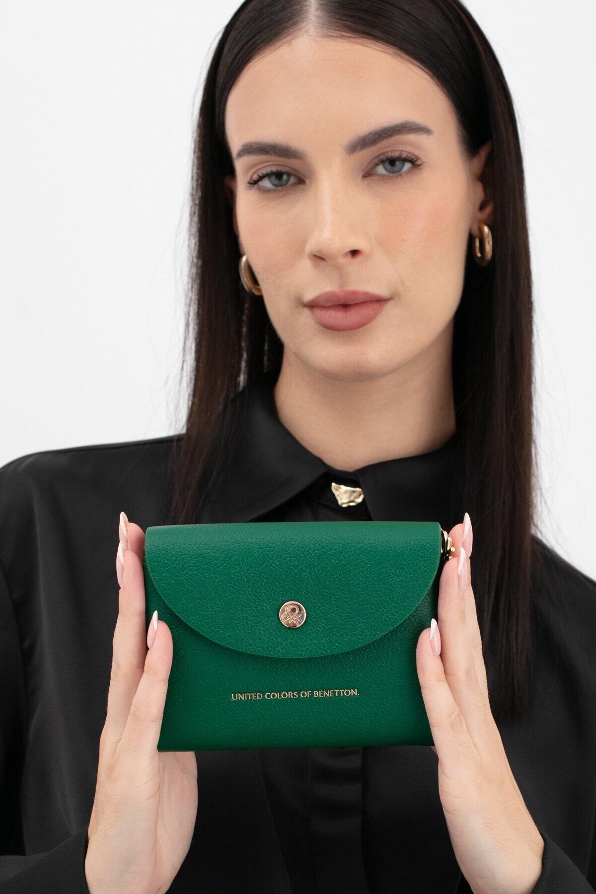 United Colors Of Benetton Kadın Cüzdan BNT_1634 Yeşil