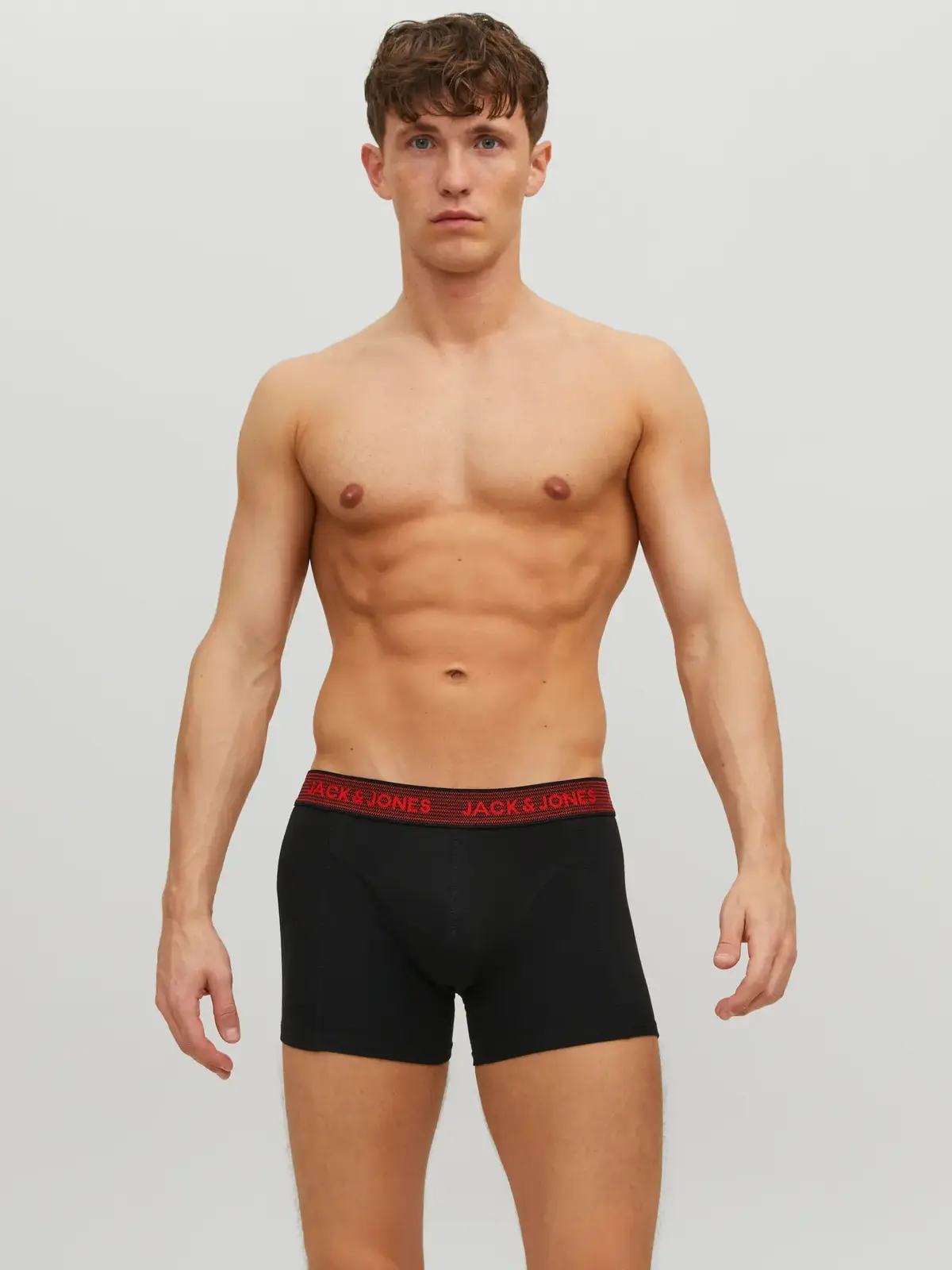 Jack&Jones Erkek Boxer 3Lü 12127816 Siyah