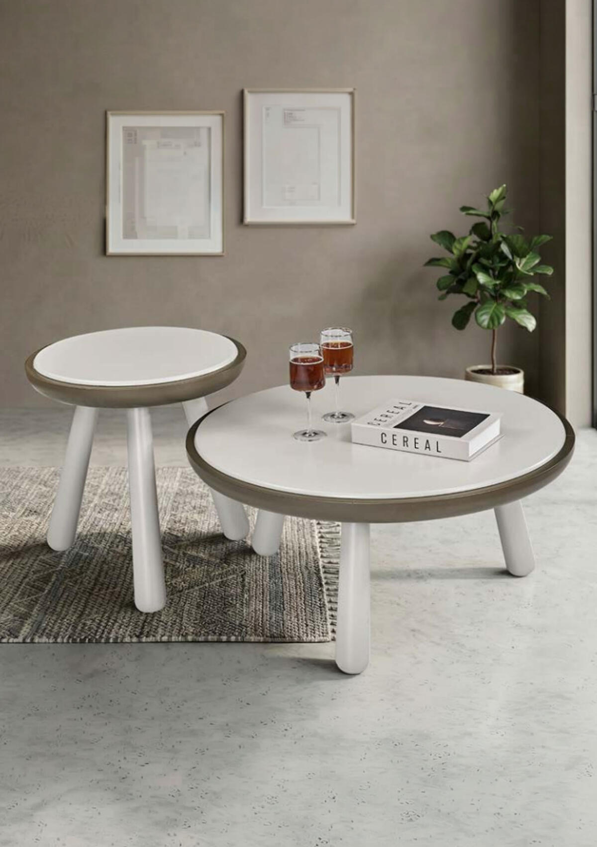 Omarat Orta Sehpa Krem 4169