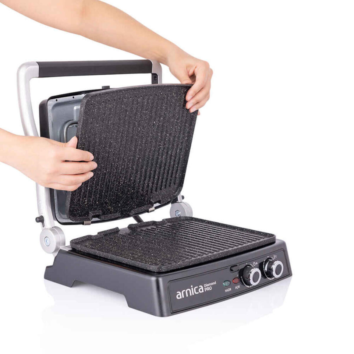 Arnica Tost Makinesi Diamond Pro Gh26411 Siyah