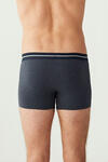 U.S Polo Assn. Erkek Boxer 3Lü 80306 Mercan-Gri Melanj-Saks