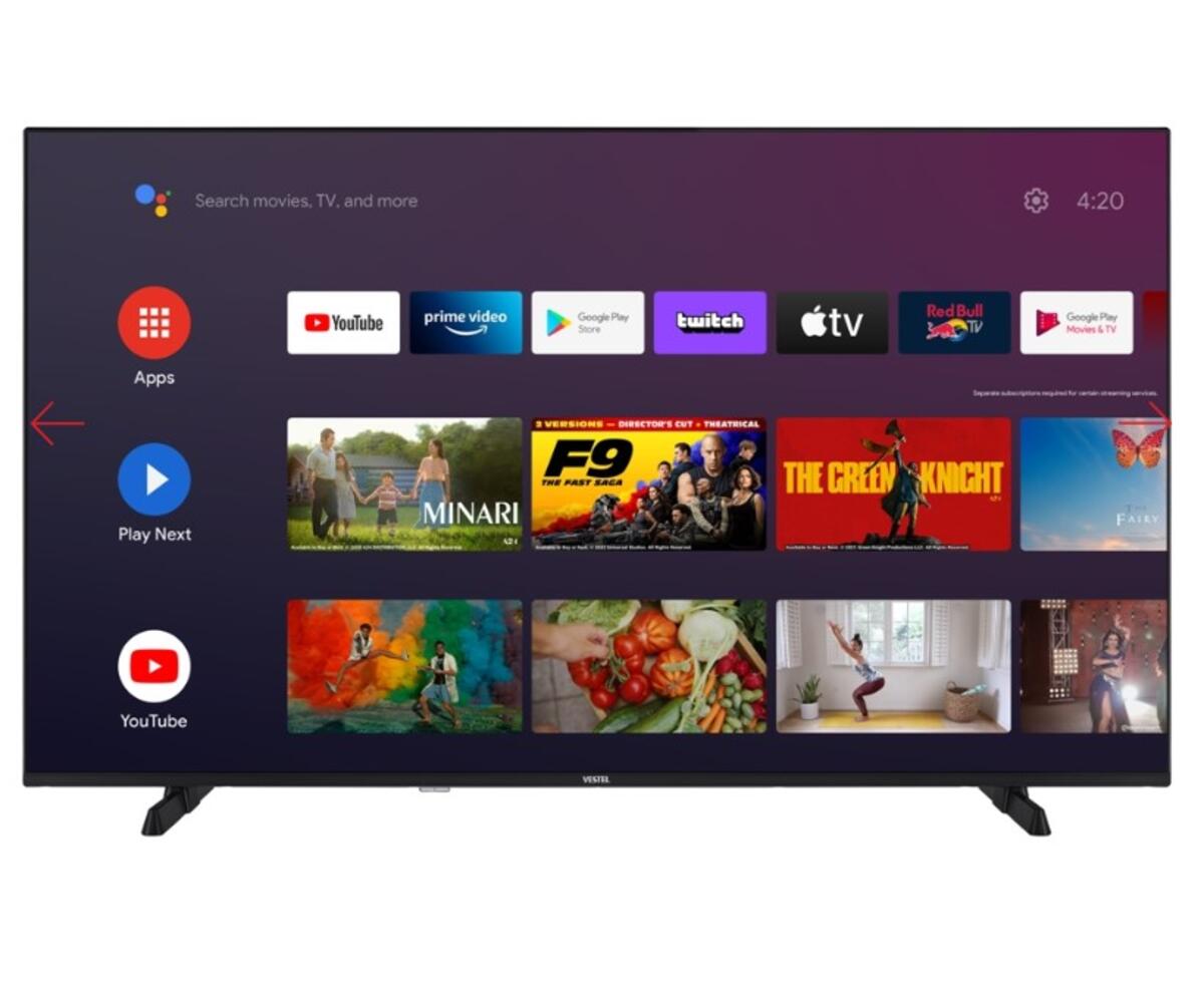 Vestel Led Tv 55" 55UA9740 4K Smart Android