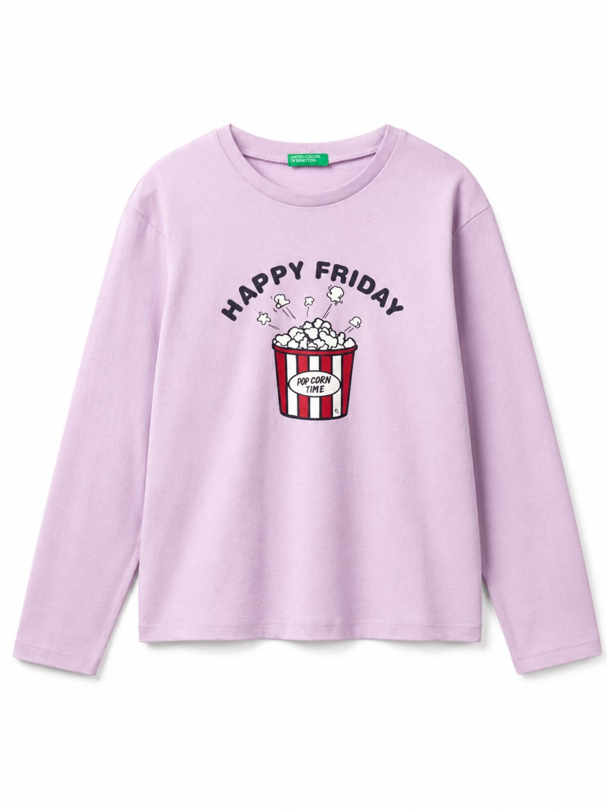 Benetton Tişört Kız Çocuk BNT-G 3JERC10QM-25K Lila