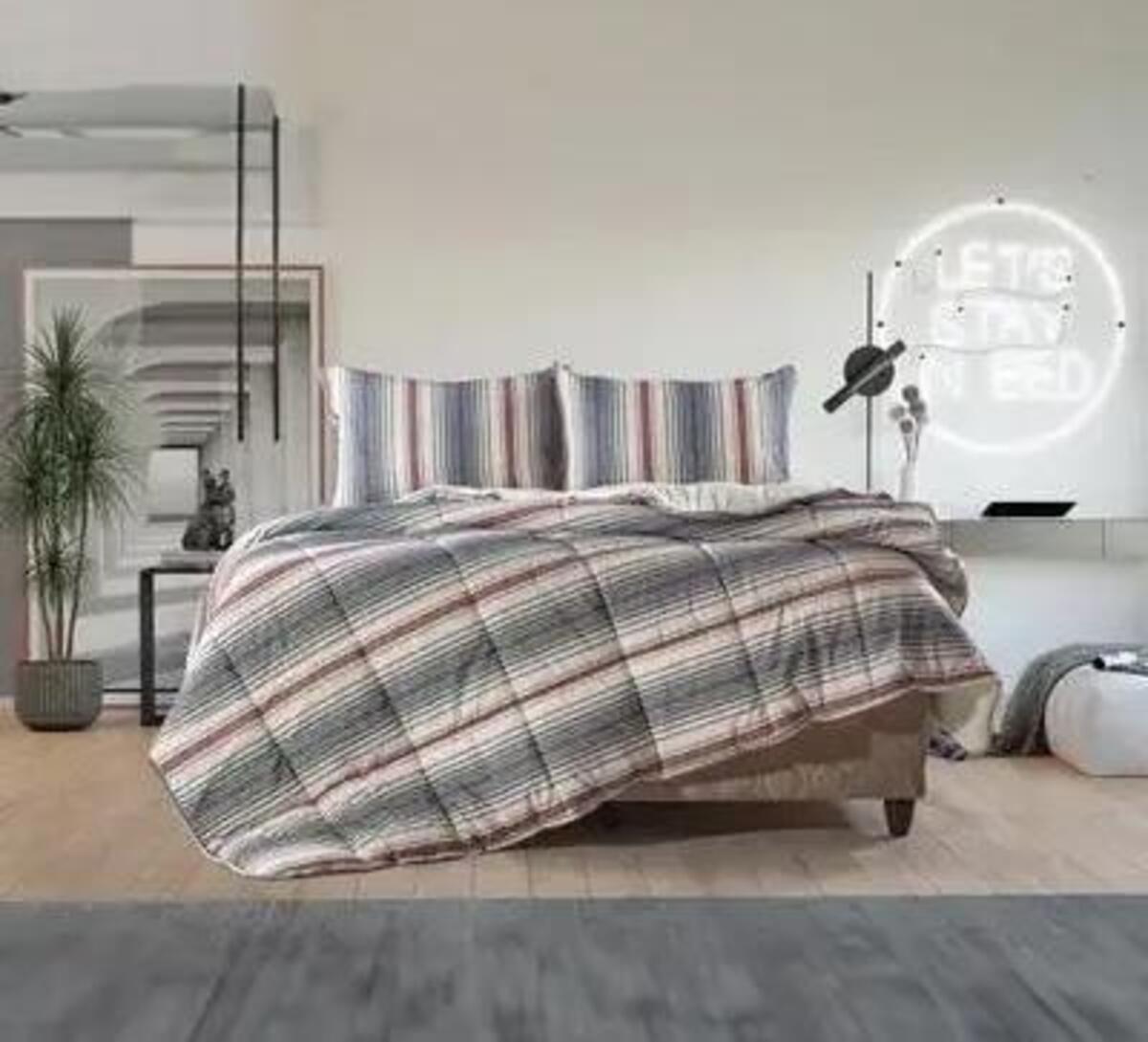 Livdora Yorgan Comforter Set 195*215 Cosy Bordo